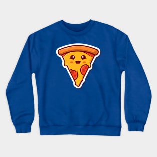 Cute Slice Of Pizza Crewneck Sweatshirt